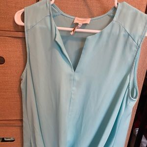 Baby blue chiffon tank